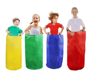Colorful Burlap Potato Sack Race Bags - Picture 1 of 7