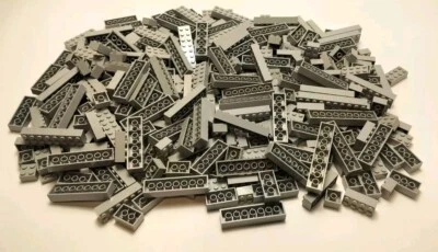 Lego 2 Pounds of Light Bluish Grey 2x2 2x3 2x4 2x6 2x8 2x10 Bricks Star Wars MOC - Image 1 of 2