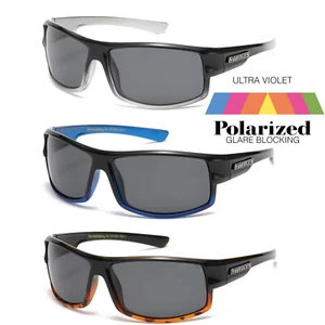 Polarized Men Sport Wrap Around Sunglasses Driving Fishing Eyewear Wrap Glasses - Picture 1 of 13