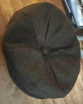 NUEVO CON ETIQUETAS Dobbs Chap Mezcla de Lana Marrón Cabbie Newsboy Sombrero S Pequeño Nuevo Foto 1 de 4