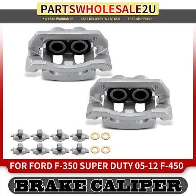 2x pinças de freio traseiras esquerda e direita com suporte para Ford F-350 F-450 Super Duty - Imagem 1 de 4