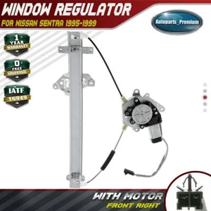 Power Window Regulator w/ Motor for Nissan Sentra 1995-1999 Front Passenger Side - Picture 1 of 10