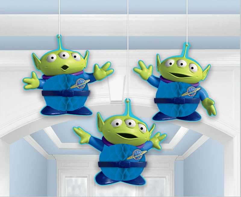 TOY STORY Honeycomb Decorations Party Birthday Kids Supplies Aliens - Image 1 of 1