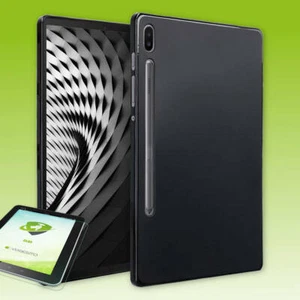 Für Samsung Galaxy Tab S10 / S9 / S8 Ultra Silikon Hülle Schwarz + H9 Hart Glas - Bild 1 von 1