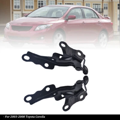 2Pcs Hood Hinge Set Suit For Toyota Corolla Matrix 2003 2004-2007 2008 TO1236139 - Image 1 of 4