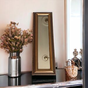Ethan Allen Vintage Gold Wood Framed  Mirror 6x18x2 Ornate Wall Hanging /2 WAYS