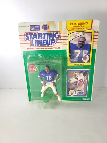 Vtg Bruce Smith Starting Lineup 1985 Rookie Year Vinyl Figure 1990 Cover