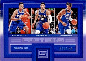 2017-18 Panini Status - Factions Joel Embiid Ben Simmons Markelle Fultz #19 /149 - Picture 1 of 2