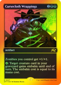 MTG FOIL Cursecloth Wrappings First Place Foil - Aetherdrift #447 - Bild 1 von 1