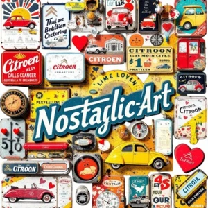 Mercancía Citroen tipo nostálgico, placas de chapa, decoración y más estilo retro - Imagen 1 de 30