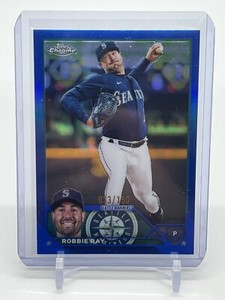 2023 Topps Chrome Baseball Robbie Ray Blue Refractor /150 Seattle Mariners SP