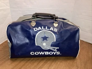 DALLAS COWBOYS Vintage 70's80's Book Gym/Duffle Bag School Travel Vinyl Bag NFL - Picture 1 of 24