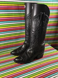Vintage Damen Tony Lama Schlangenleder Cowboy Western Cowgirl Leder Stiefel UK 3,5 - Bild 1 von 24