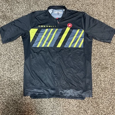 Jersey de ciclismo Castelli para hombre manga corta cremallera-real XLarge-gris color C Mesurm Foto 1 de 4