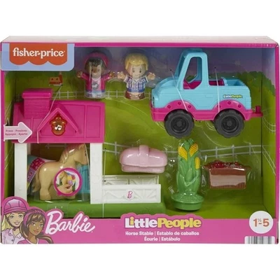 Fisher-Price Little People Barbie Horse Stable Light Sound Playset New In Box - Image 1 of 4