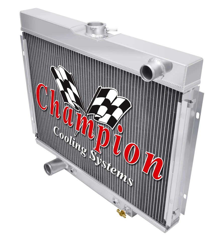 Ford Mustang 1967 1968 1969 1970 3 filas campeón radiador de carreras (bloque grande V8) Foto 1 de 4