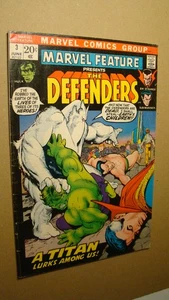 MARVEL FEATURE 3 *SOLID* 3RD APPEARANCE DEFENDERS VS XENMU TITAN 1972 - Picture 1 of 1