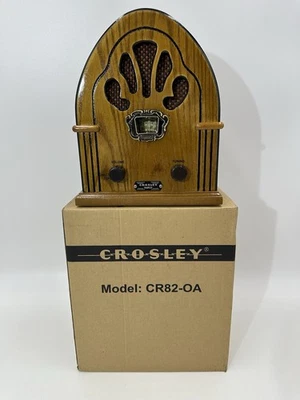 Radio Am/fm estéreo Crosley CR82-OA de colección nuevo en caja Foto 1 de 4