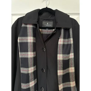 VTG London Fog Women’s Trench Coat with Attached Scarf SZ M - Picture 1 of 8