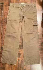 Pantalones cargo vintage Old Navy para mujer beige tostado tiro medio talla 12 regulares - Imagen 1 de 14
