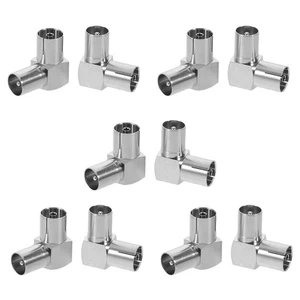  Adattatore cavo coassiale 10 pezzi connettore set-top box TV - estremità cavo coassiale - Foto 1 di 12