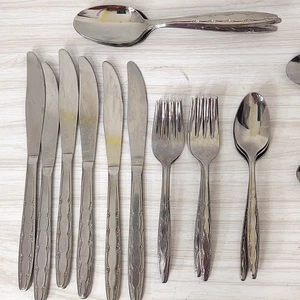Superior Stainless Flatware Gardenia 25 + Pieces Silverware USA Floral Flowers - Picture 1 of 11