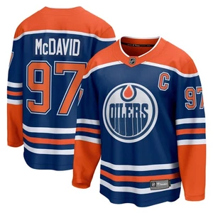 Men's Fanatics Connor McDavid Royal Edmonton Oilers Home Breakaway Jersey - Picture 1 of 3