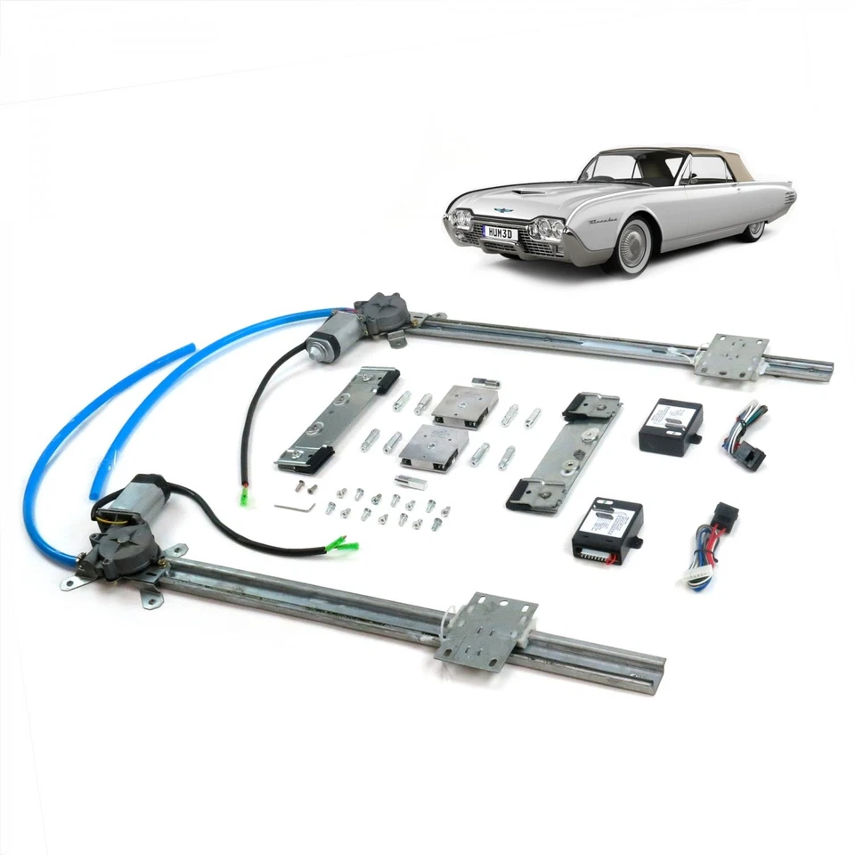 Kit de motor de ventana eléctrica One Touch regulador de elevación de 12 V para Ford 61-66 Thunderbird  Foto 1 de 4