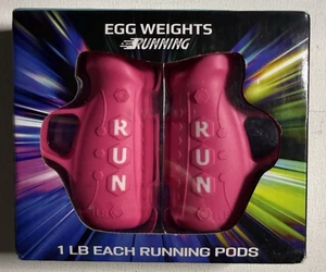 Egg Weights Running Pods 2.0 lbs Set Metal Alloy Hand Weights with Anti-Slip Fin - Picture 1 of 12