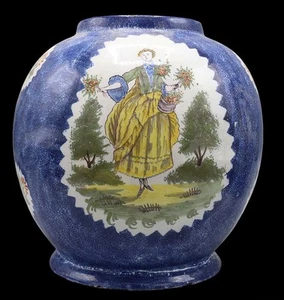 Vase en faïence de Bruxelles vers 1830 - Imagen 1 de 5