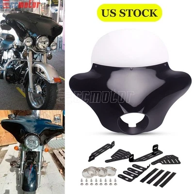 Batwing Fairing For Harley Dyna Switchback FLD Street Bob FXDB Low Rider FXDL - Image 1 of 4