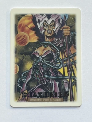2024 Skybox Marvel Masterpieces Platinum '92 #73 Deathbird Metallurgy Parallel - Image 1 of 2