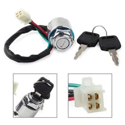 4-Wire Chinese Ignition Key Lock Switch for Taotao ATV Quad 110cc 125cc 135cc - Image 1 of 4