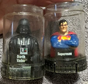 Lot 2: Superman & DARTH VADER Star Wars Podz Bottle Topper Dome Stackable - Picture 1 of 4
