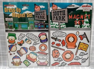 2 Sets of SOUTH PARK Refrigerator Magnets - Hot Properties 1998 - SEALED - Picture 1 of 6