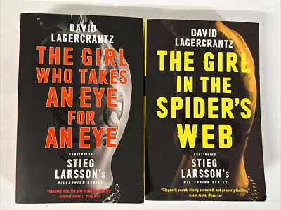 The Girl in The Spider's Web & The Girl Who Takes An Eye for An Eye PB Books VGC - Image 1 of 4