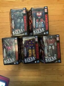 Transformers Siege Lot Hound Crosshairs Spinister Impactor Sideswipe Misb