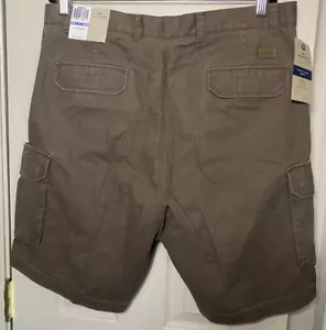 Dockers gewaschene Cargoshorts braun 10" Schrittlänge Größe W 38 neu mit Etikett - Bild 1 von 4