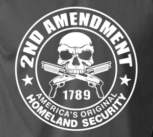 2ND AMENDMENT T-Shirt Homeland Security Pro Waffen Schusswaffen Jagd NRA S-6XL T-Shirt - Bild 1 von 14