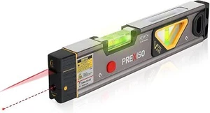 PREXISO 2-in-1 Laser Level Spirit Level 30Ft Leveling Line 100Ft Alignment Point - Picture 1 of 8