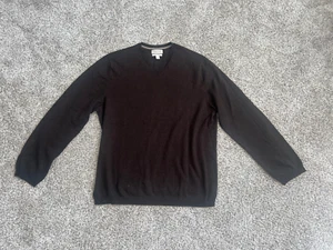 Vintage Banana Republic braun Baumwolle Kaschmir Pullover mit Ellbogen Patches Größe XL - Bild 1 von 7