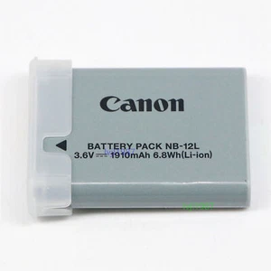 NEUF batterie originale Canon NB-12L pour PowerShot N100 G1X Mark II VIXIA mini X - Photo 1/9