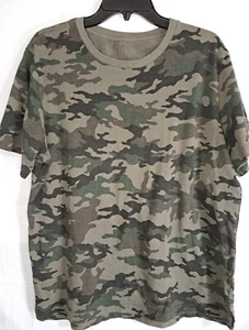 George Men's T-Shirt Large Multicolor Camouflage Crew Neck Short Sleeve T-Shirt - Picture 1 of 4