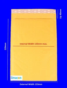 200 Padded Envelopes 153 x 229mm (6" x 9") Bubble Mailer Postal Bags Peal & Seal - Picture 1 of 3
