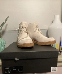 J Crew BD338 NWT Size 8.5 Women's Suede Lace-Up Desert Boots in Pale Sand - Picture 1 of 9