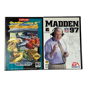 New ListingSega Genesis Game Lot Street Fighter 2 II Special Champion Edition & Madden 97
