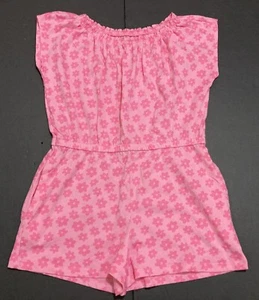 Girl's Old Navy Pink Floral Romper Size 8 GUC - Picture 1 of 3
