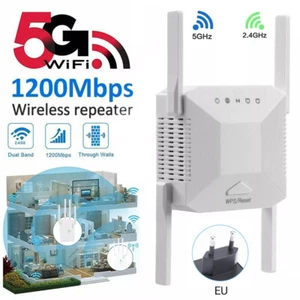 WLAN Repeater Router Range WIFI Signal Verstärker Access Point Booster 1200Mbps - Photo 1/21