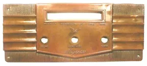 Vintage MAJESTIC 5B05A CHAIRSIDE RADIO: MASSIVE ABDECKPLATTE - Kupfer oder Messing - Bild 1 von 5