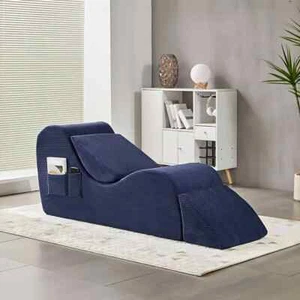 Yoga Chair Chaise Lounge Divan Bed Curved Sofa Chair Yoga Recliner Yoga Sofa - Picture 1 of 19